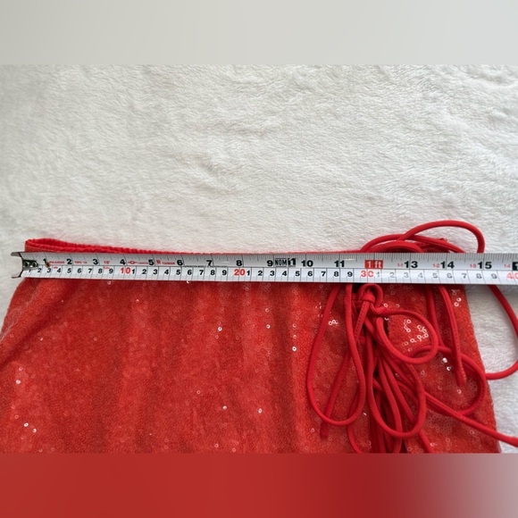 Sequin Wrap Mini Skirt | Tie-Side | Coachella Ibiza Festival Vibes - Picture 6 of 7